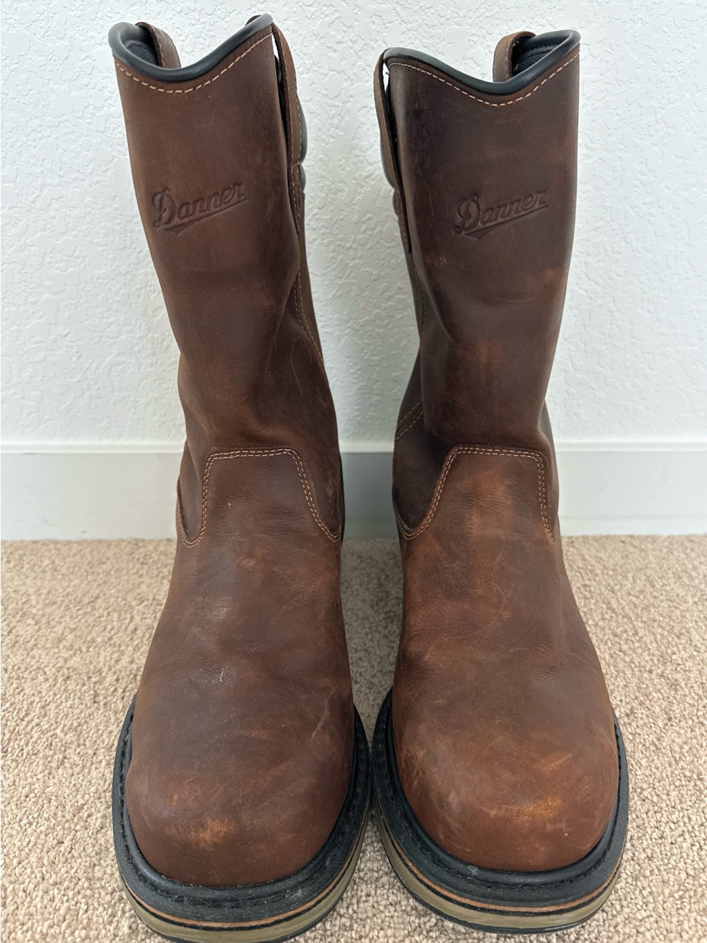 Danner Brown Leather Steel Yard Wellington 11’ Dry Steel Toe Work Boots